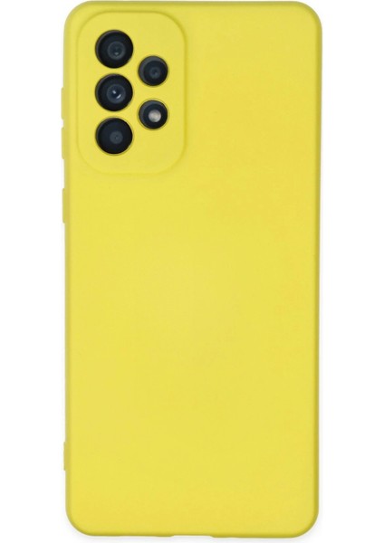 Samsung Galaxy A23 4g Kılıf Nano Içi Kadife Silikon - Sarı - TYIGO3760-4531