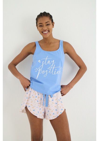 Dream Örme Pijama - Atlet Şort Set