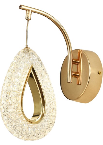 Dali Ledli Dimmer Modern Lüks Aplik (3 RENK LED; SARI-BEYAZ-GÜN IŞIĞI) - Gold fiyatları