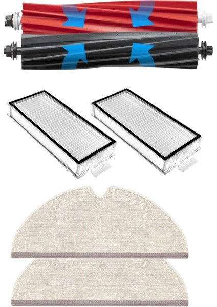 Roborock Q5 Pro / Q5 Pro + (Plus) Robot Süpürge Uyumlu 6'lı Yedek Parça Seti