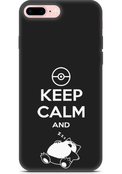 Apple iPhone 7 Plus Uyumlu Minima 7 Baskılı Telefon Kabı Pokemon Sakin Uyku