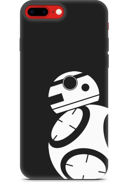 Apple iPhone 8 Plus Uyumlu Minima 4 Silikon Kapak Star Wars Bb-8