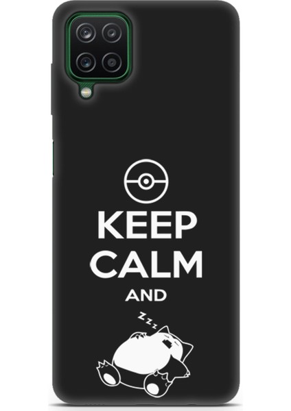 Samsung Galaxy A12 Uyumlu Minima 7 Baskılı Pokemon Sakin Uyku