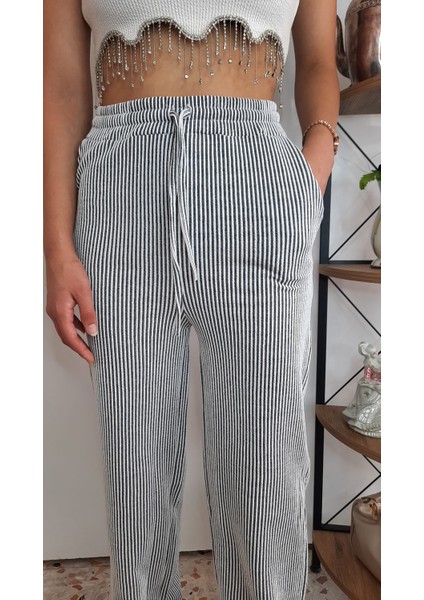 Basic Su Yolu Yüksek Bel Palazzo Kadın Pantalon fiyatları
