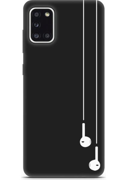Samsung Galaxy A31 Uyumlu Minima 9 Lüks Beyaz Kulaklık