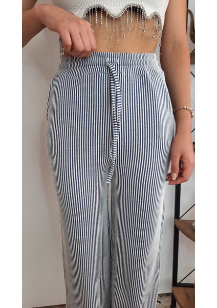 Basic Su Yolu Yüksek Bel Palazzo Kadın Pantalon fiyatları