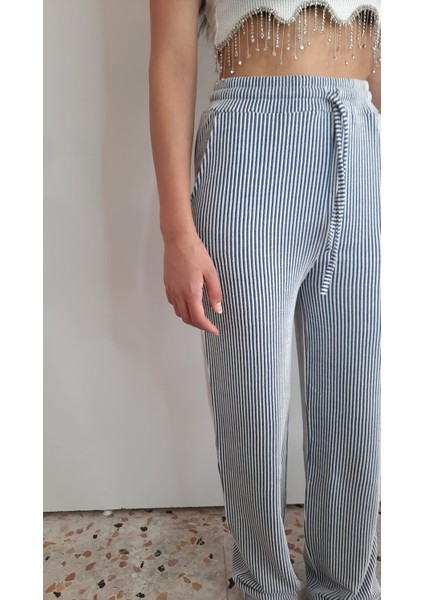 Basic Su Yolu Yüksek Bel Palazzo Kadın Pantalon indirimleri