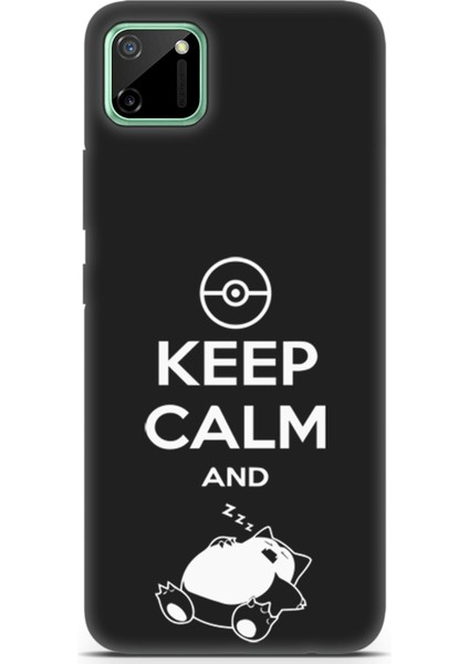 Realme C11 Uyumlu Minima 7 Baskılı Telefon Kabı Pokemon Sakin Uyku