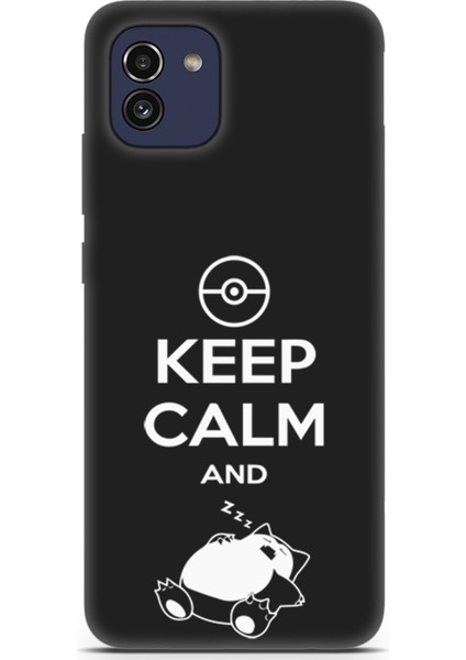 Samsung Galaxy A03 Uyumlu Minima 7 Renkli Tasarım Pokemon Sakin Uyku