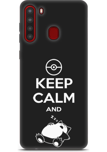 Samsung Galaxy A21 Uyumlu Minima 7 Koruma Kılıfı Pokemon Sakin Uyku