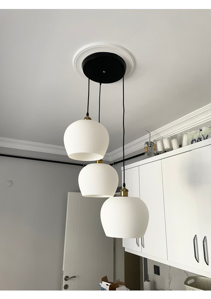 Modern Tarzda Sarkıt Salon Mutfak Yatak Odası Için 3'lü Bohem Avize (Rustik Ampul Hediyeli)Nestvibe fiyatları