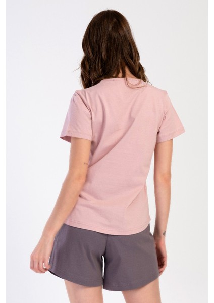 Pamuklu Kadın Kısa Kol Şortlu Pijama Takım , 401098 fırsatları