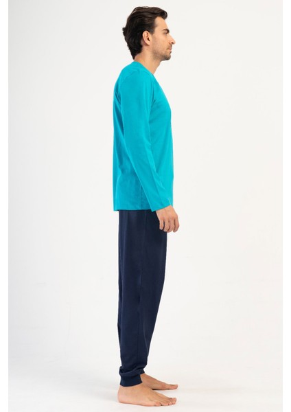 Pamuklu Erkek Uzun Kol Pijama Takım , 405198 fiyatları