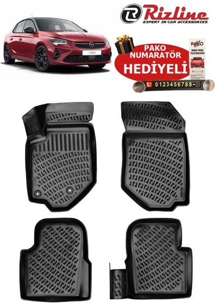 Opel Corsa F 2019-2025 Arası Havuzlu Paspas