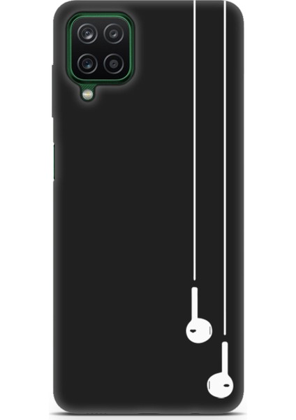 Samsung Galaxy A12 Uyumlu Minima 9 Premium Uv Beyaz Kulaklık