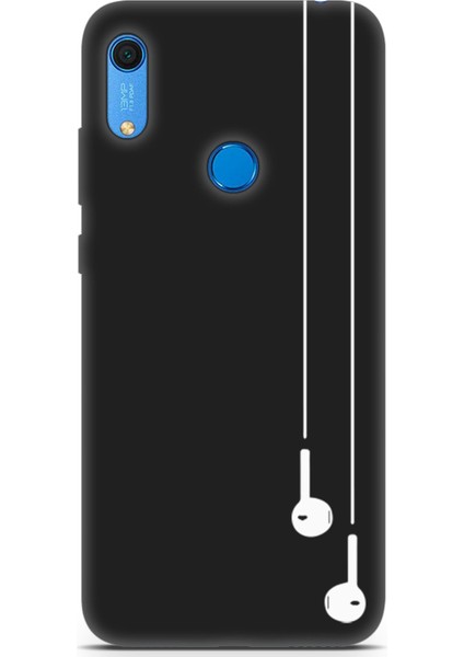 Huawei Y6S 2019 Uyumlu Minima 9 Uv Tasarım Beyaz Kulaklık