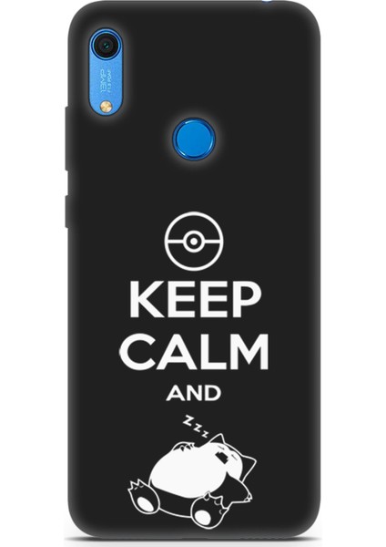 Huawei Y6S 2019 Uyumlu Minima 7 Telefon Kabı Pokemon Sakin Uyku