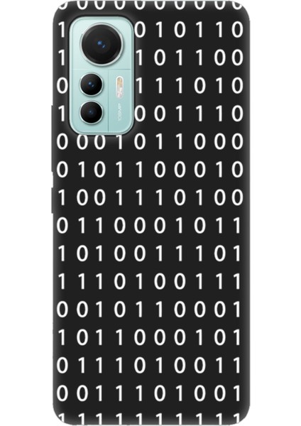 Xiaomi 12 Lite Uyumlu Minima 3 Koruma Kılıfı Binary Kod