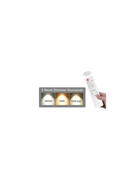 Lovena 4'Lü Ledli Dim. Kumandalı Modern Lüks Sarkıt Avize (3 Renk Led; Sarı-Beyaz-Gün ışığı) - KROM fırsatları