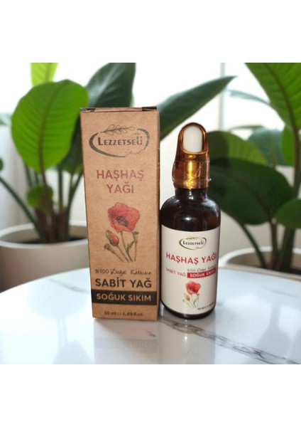 Doğal Soğuk Sıkım Haşhaş Yağı Lezzetseli Yöresel (50 Ml)