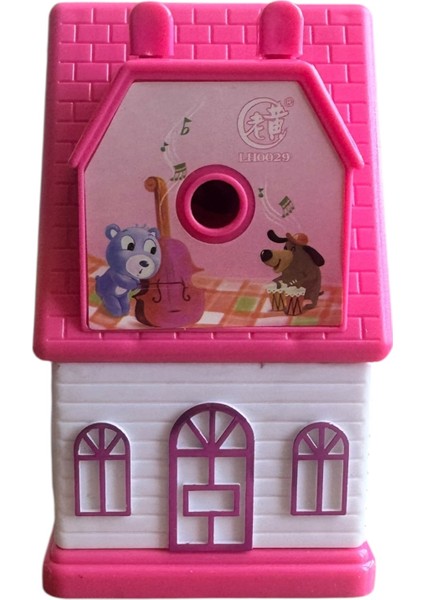 Ev Şeklinde Dekoratif Kalemtraş, Çocuklar Için Mekanik Kollu, 3 Renk Seçeneği modelleri