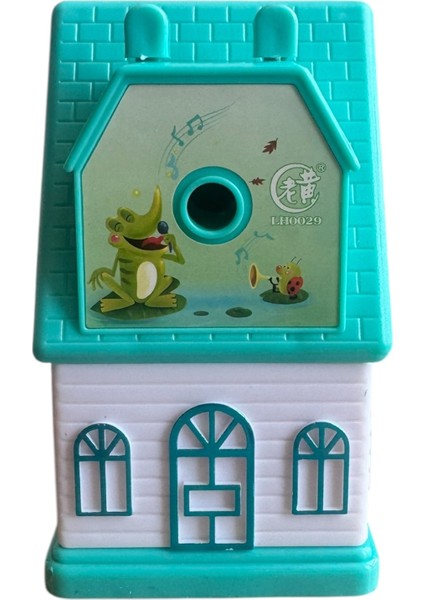 Ev Şeklinde Dekoratif Kalemtraş, Çocuklar Için Mekanik Kollu, 3 Renk Seçeneği modelleri