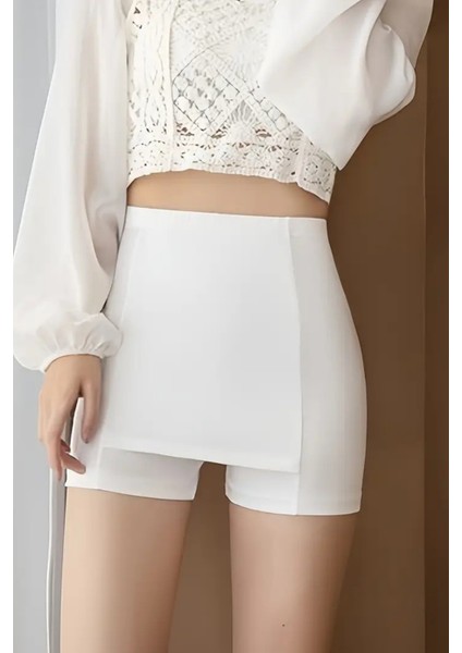 Dikişsiz Kaymaz Güvenlik Şortu – Çift Katmanlı, Konveks Tasarım, Buzlu Ipeksi Doku, Yazlık Ince Şort Altı Içlik | Dönmeyen, Terletmeyen Iç Şort