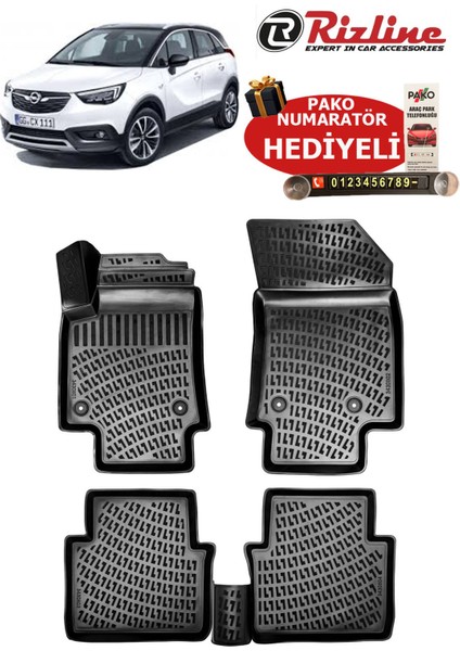 Opel Crossland 2017-2020 Havuzlu Paspas