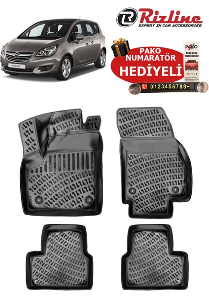 Opel Meriva B 2010-2017 Havuzlu Paspas