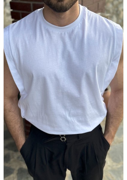 Erkek Basketci Sıfır Kol Bisiklet Yaka Kolsuz T-Shirt fiyatları