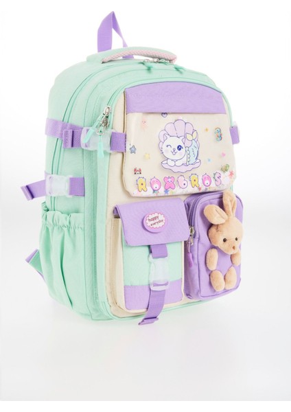 Kore Tarzı Kedi Kız Desenli 180° Tam Açılır Ilkokul Sırt Çantası Kız Çocuk Okul Çantası fiyatları