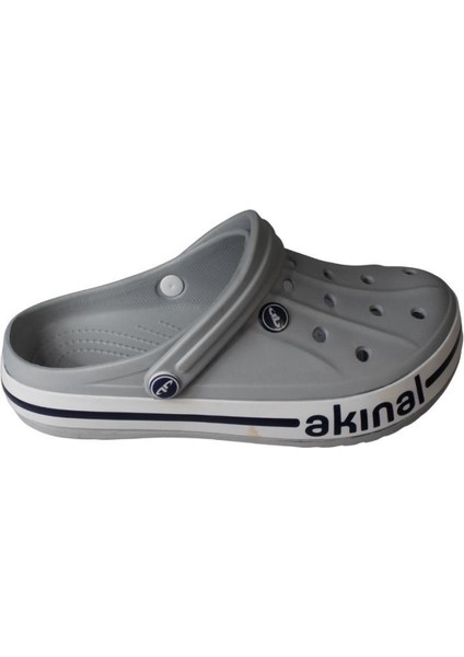 Akınal Bella Erkek Gri Havuz Bahçe Hemşire Terlik Sandalet modelleri