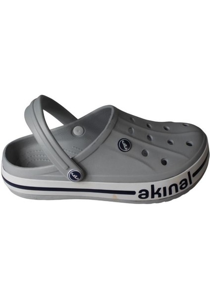 Akınal Bella Erkek Gri Havuz Bahçe Hemşire Terlik Sandalet fırsatları