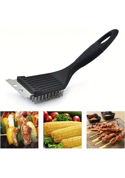 Izgara Tel Temizleme Fırçası ve Mangal Barbekü Fırçası 2'li Set modelleri