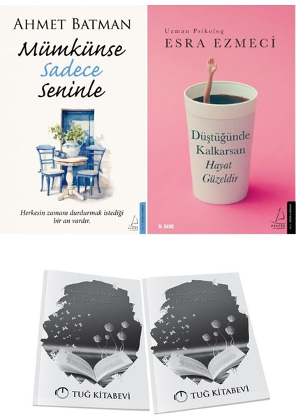 Mümkünse Sadece Seninle ve Düştüğünde Kalkarsan Hayat Güzeldir + Hediyeli