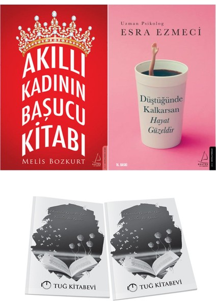Akıllı Kadının Başucu Kitabı ve Düştüğünde Kalkarsan Hayat Güzeldir + Hediyeli