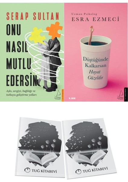 Onu Nasıl Mutlu Edersin ve Düştüğünde Kalkarsan Hayat Güzeldir + Hediyeli