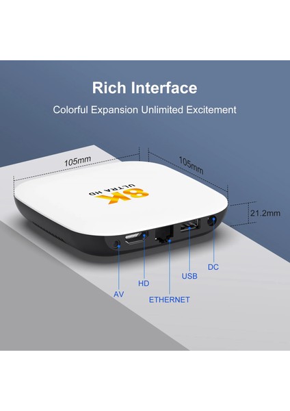 M2plus 8k Android 14.0 Tv Box 4gb+32gb Medya Oynatıcı Air Mouse Wifi6 Bt 5.4 Ethernet Sesli Komut Rk3528 Cpu Mali-450 Mp2 Gpu fiyatları