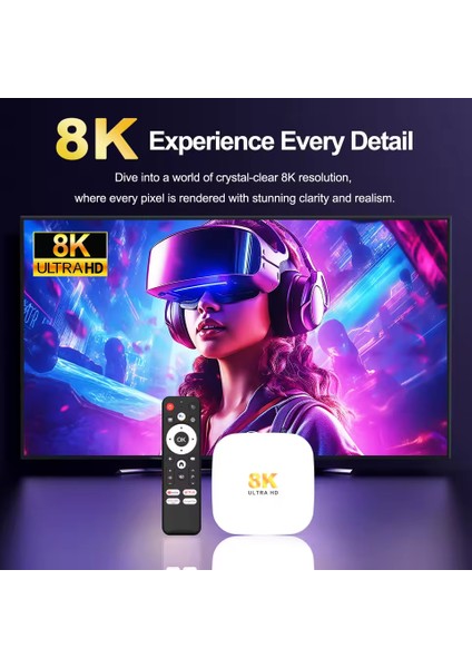 M2plus 8k Android 14.0 Tv Box 4gb+32gb Medya Oynatıcı Air Mouse Wifi6 Bt 5.4 Ethernet Sesli Komut Rk3528 Cpu Mali-450 Mp2 Gpu fırsatları
