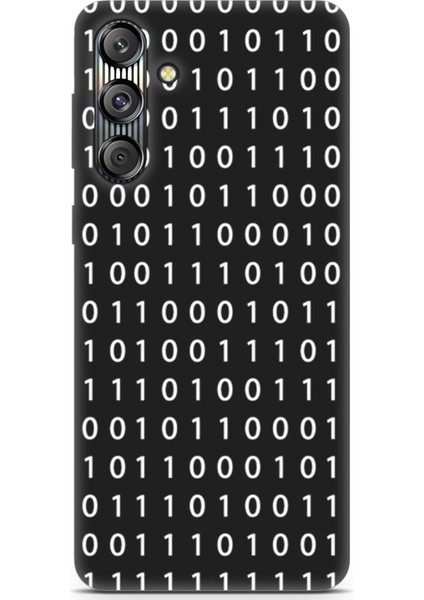 Samsung Galaxy M55S Uyumlu Minima 3 Telefon Kabı Binary Kod