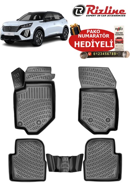 Peugeot 2008 Benzin-Dizel 2019-2025 Havuzlu Paspas