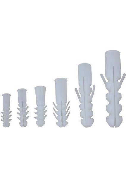 Plastik Dubel Beyaz 12 mm ( 50 Adet )