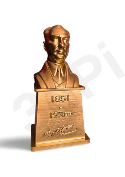 | Atatürk Büstü 15 cm - Altın Rengi