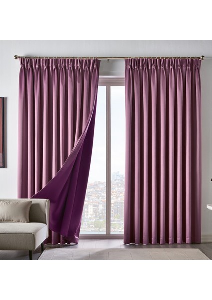 Dauble Blackout Karartma Perde Tek Kanat 1x2 Amerikan Pile Fon Perde