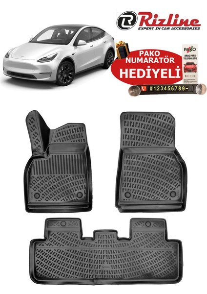 Tesla Model Y 2019-2024 Havuzlu Paspas