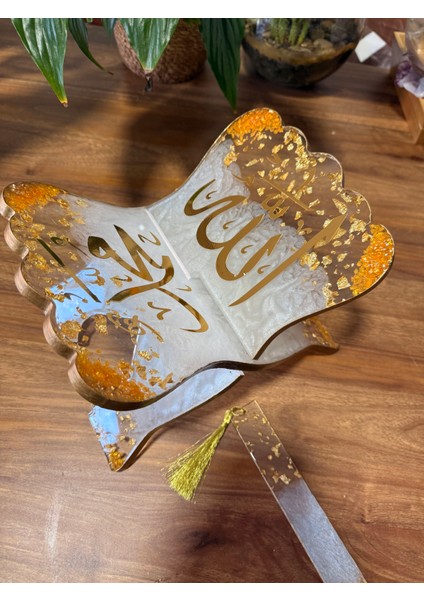 Epoksi Rahle Kitap tutucu Tamamiyle kişiselleştirilebilir özel ve anlamlı bir hediye elemeği bir ürün