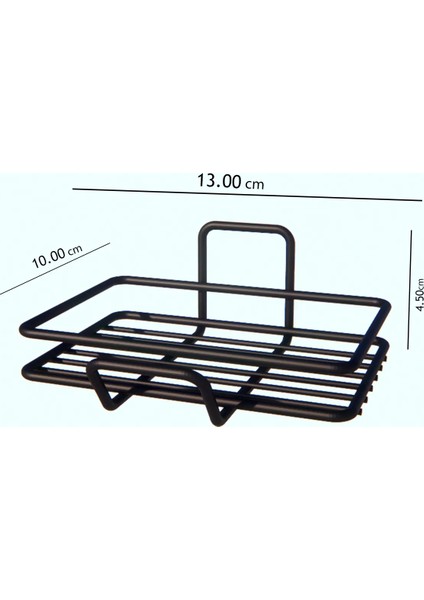 Krom Gümüş Yapışkanlı 2 Li Set Sabunluk Banyo Mutfak Lavabo Metal Katı Sabunluk indirimleri