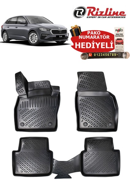 Skoda Kamiq 2019 Sonrası Havuzlu Paspas