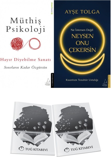 Müthiş Psikoloji Hayır Diyebilme Sanatı ve Ne Istersen Değil Neysen Onu Çekersin + Hediyeli