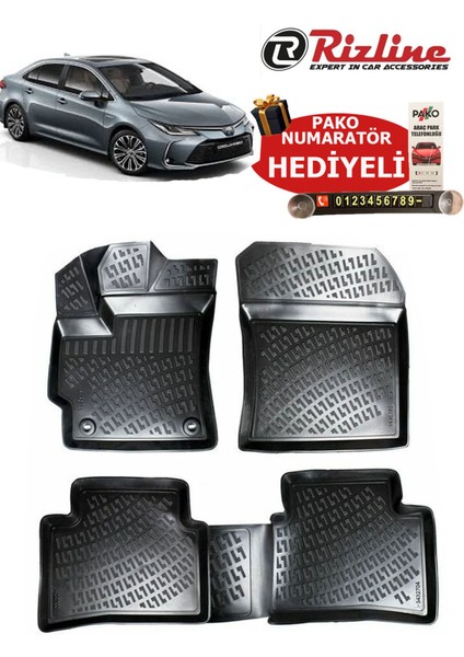 Toyota Corolla 2018 Sonrası Sedan Benzin-Lpg-Hybrit Havuzlu Paspas